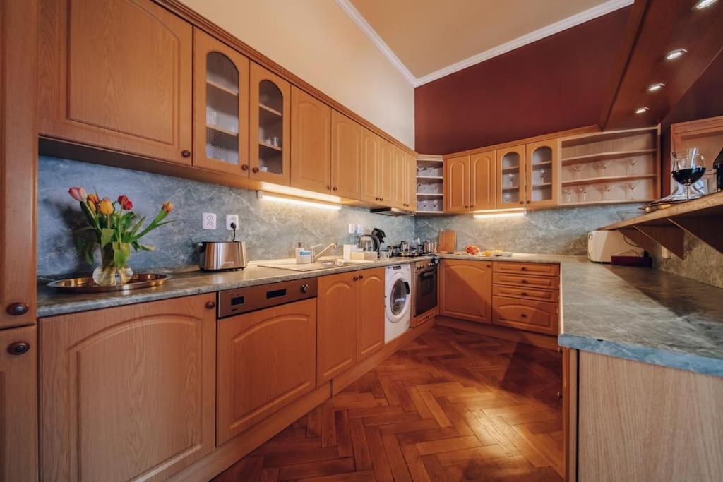 Magnificent Historical Penthouse In The Heart Of Prague Apartment Exterior photo